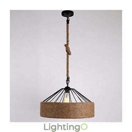 1 مصباح معلق بحبل خفيف صغير بتصميم ريفي عصري معاصر 1 مصباح معلق بحبل خفيف صغير بتصميم ريفي عصري معاصر