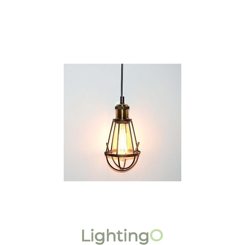مصباح LOFT مصباح معلق عتيق من Edison Light أسود من الحديد المعدني مع عاكس ضوء على شكل مستودع للإضاءة