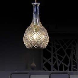 مصباح معلق معدني كريستالي عصري معاصر