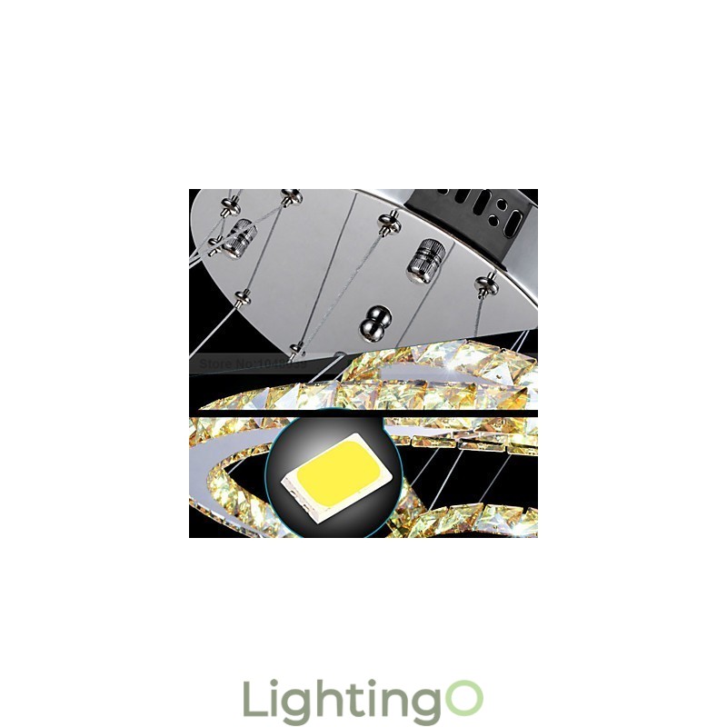 مصابيح معلقة، إضاءة سقف، إضاءة ثريا، حلقات دائرية، حلقات كبيرة، كريستال كهرماني وكريستال شفاف آخر