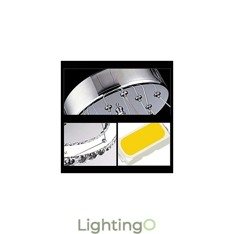 مصابيح معلقة، إضاءة سقف، إضاءة ثريا، حلقات دائرية، حلقات كبيرة، كريستال كهرماني وكريستال شفاف آخر