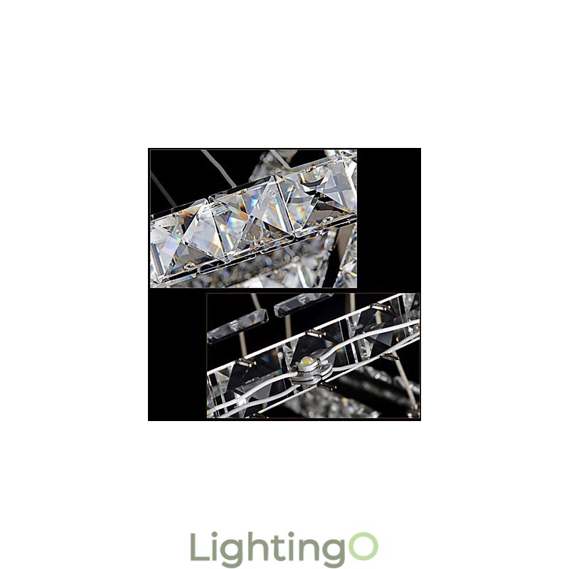 مصابيح معلقة، إضاءة سقف، إضاءة ثريا، حلقات دائرية، حلقات كبيرة، كريستال كهرماني وكريستال شفاف آخر