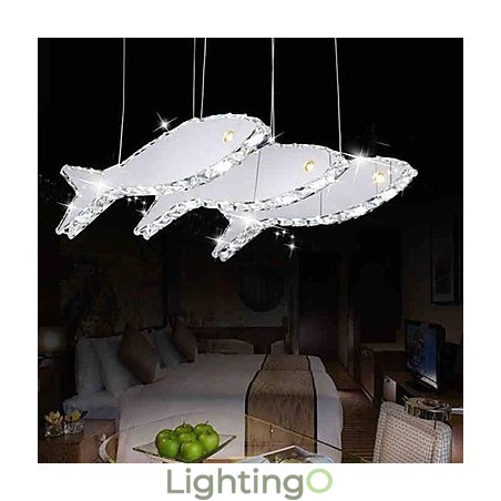 مصباح معلق معدني كريستالي عصري معاصر