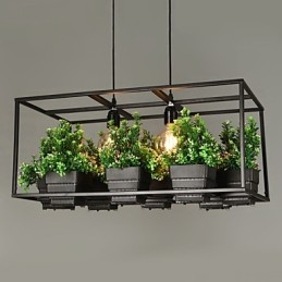 مصباح معلق بتصميم زخرفي عصري معاصر (لا يشمل النباتات)