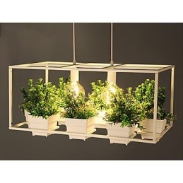 مصباح معلق بتصميم زخرفي عصري معاصر (لا يشمل النباتات)