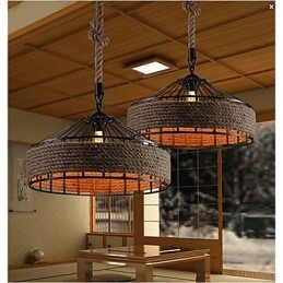 ثريا معدنية معلقة من تصميم 2 Light Country Designers Others