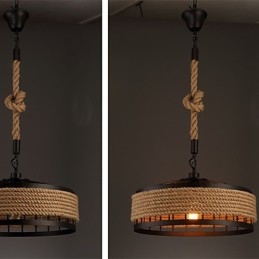 ثريا معدنية معلقة من تصميم 2 Light Country Designers Others