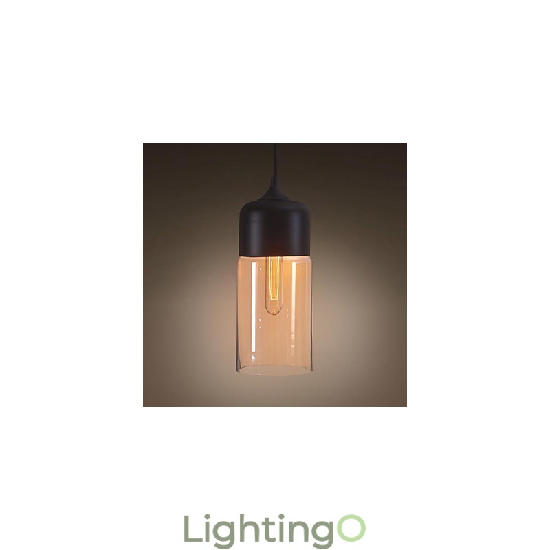 مصباح سقف أنيق من WestMenLights بغطاء زجاجة، مصباح معلق زجاجي، مصباح Edison للمنزل