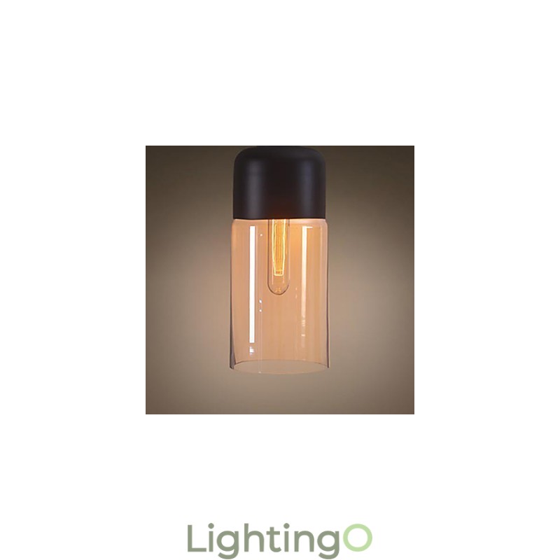 مصباح سقف أنيق من WestMenLights بغطاء زجاجة، مصباح معلق زجاجي، مصباح Edison للمنزل