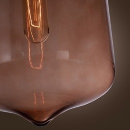مصباح معلق زجاجي حديث بقوة 70 واط بتصميم زجاجة شفافة
