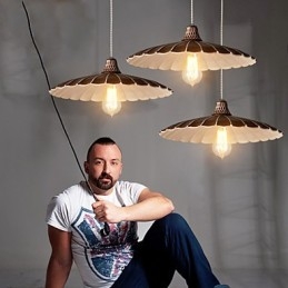 مصابيح معلقة صغيرة بتصميم ريترو معدني