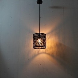 ثريا حديدية أحادية الرأس بتصميم ريفي أمريكي