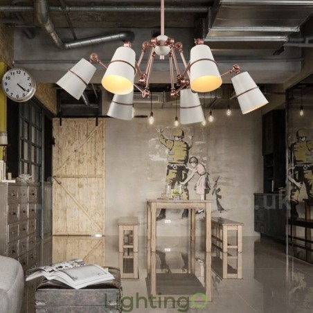 مصباح ثريا بستة مصابيح بتصميم عصري حديث مصباح ثريا بستة مصابيح بتصميم عصري حديث