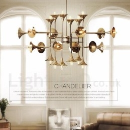 مصباح ثريا 24 ضوءًا بتصميم عصري حديث