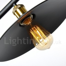مصباح معلق معدني عتيق من طراز Country Light مكون من 2 ضوء