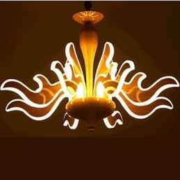 ثريا صينية بسيطة مصنوعة من الأكريليك المستورد بنمط تقليد الخشب