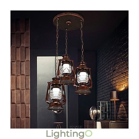 مصباح معلق معدني صغير بتصميم ريفي عتيق مصباح معلق معدني صغير بتصميم ريفي عتيق