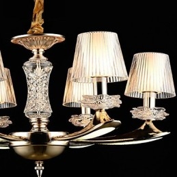 مصباح معلق معدني صغير من الكريستال بتصميم عصري معاصر تقليدي كلاسيكي مصنوع من سبائك الزنك