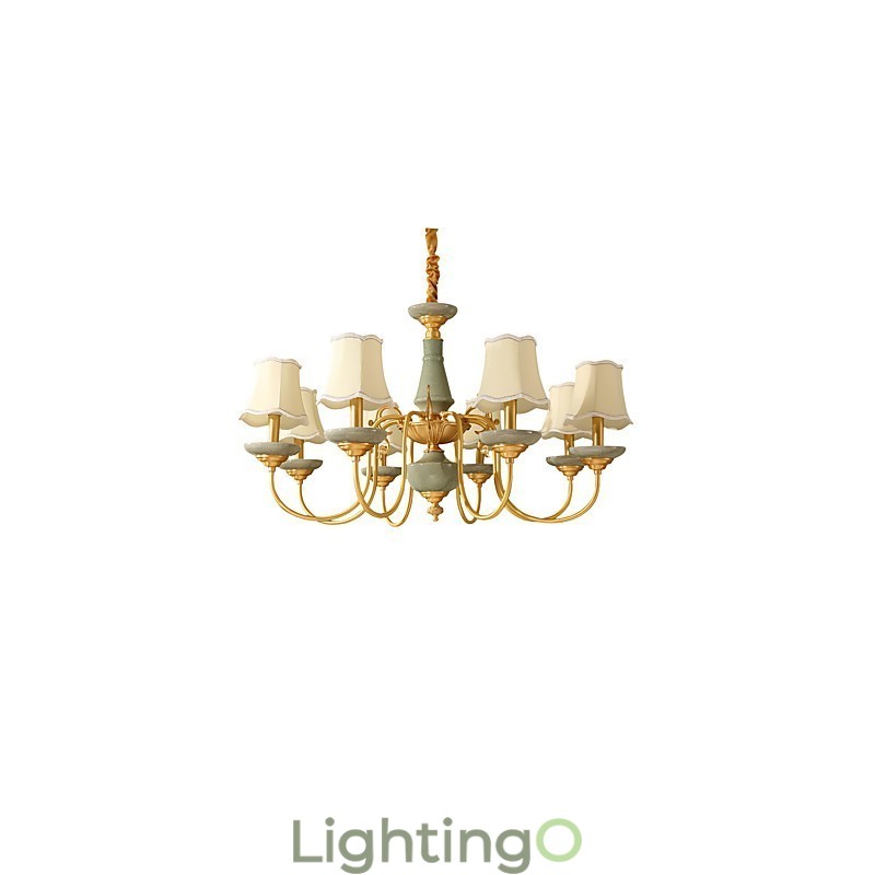 ثريا نحاسية بالكامل، ثريا زخرفية من اليشم KP8