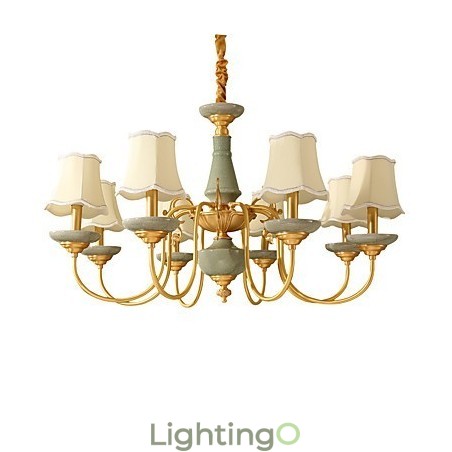 ثريا نحاسية بالكامل، ثريا زخرفية من اليشم KP8