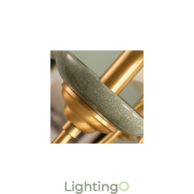 ثريا نحاسية بالكامل، ثريا زخرفية من اليشم KP8