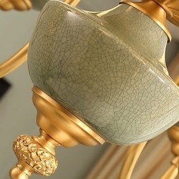 ثريا نحاسية بالكامل، ثريا زخرفية من اليشم KP8