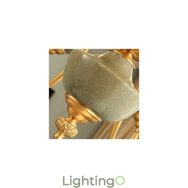 ثريا نحاسية بالكامل، ثريا زخرفية من اليشم KP8