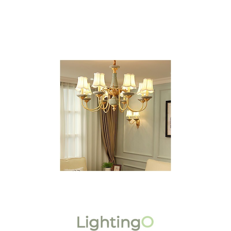 ثريا نحاسية بالكامل، ثريا زخرفية من اليشم KP8