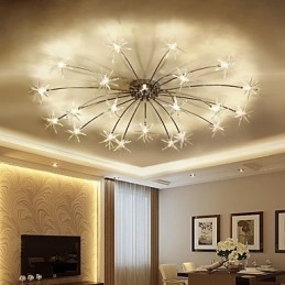 ثريا معدنية للأطفال بتصميم عصري من الكروم لمصممي التصميم الصغير