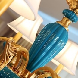 ثريا نحاسية بالكامل، ثريا زخرفية من اليشم، OP