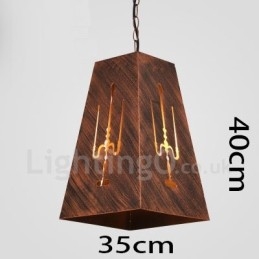 مصباح معلق بتصميم كلاسيكي عتيق بمصباح واحد على شكل مقهى