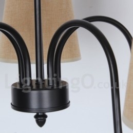 ثريا شموع معاصرة ذات 5 مصابيح بتصميم ريترو