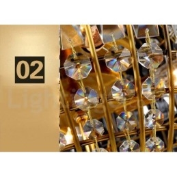 مصابيح السقف المعلقة من Globe Modern K9 Crystal، مصابيح الثريا الداخلية، تركيبات الإضاءة