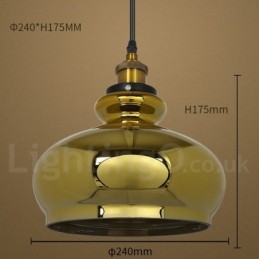 مصباح معلق زجاجي أوروبي