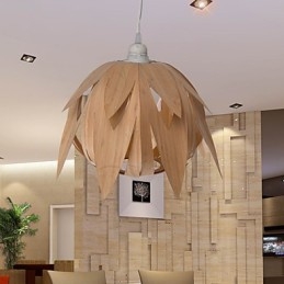 ثريا من الخيزران بتصميم قفص الطيور بتصميم إبداعي عتيق