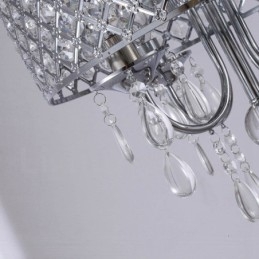 مصباح معلق حديث معاصر بضوء واحد مع غطاء كريستالي