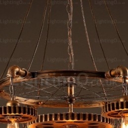 مصباح معلق عتيق مكون من 7 مصابيح