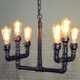 ثريا صغيرة بتصميم ريفي عتيق معدني