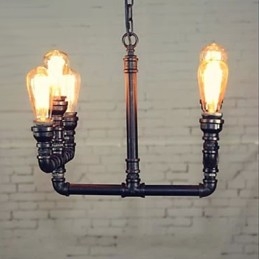 ثريا صغيرة بتصميم ريفي عتيق معدني