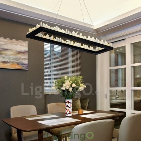 أحدث تصميم مصباح كريستالي مستطيل الشكل أحدث تصميم مصباح كريستالي مستطيل الشكل