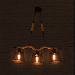 ثريا حبلية بتصميم ريفي ثلاثي الرؤوس بتصميم إبداعي عتيق