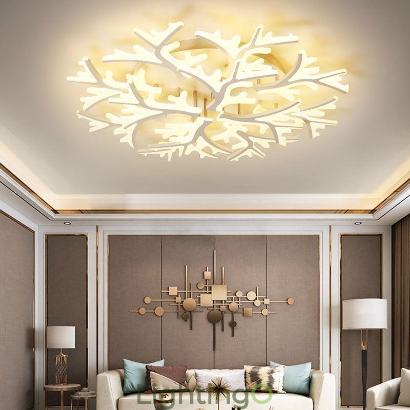 مصباح سقف بتصميم قرن الغزال الحديث البسيط