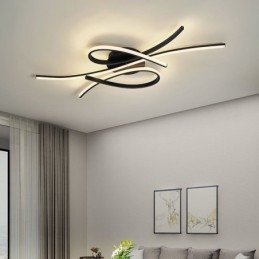 مصباح سقف من الألومنيوم بتصميم فراشة فني بسيط