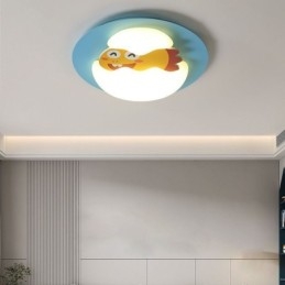 مصباح سقف حديث مزخرف بتصميم كرتوني مدمج