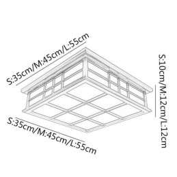 مصباح سقف خشبي بتصميم عتيق مثبت بشكل مسطح