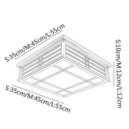 مصباح سقف خشبي مزخرف بتصميم عتيق