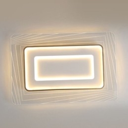 مصباح سقف مستطيل الشكل، مصباح سقف أكريليك رفيع للغاية بتصميم بسيط