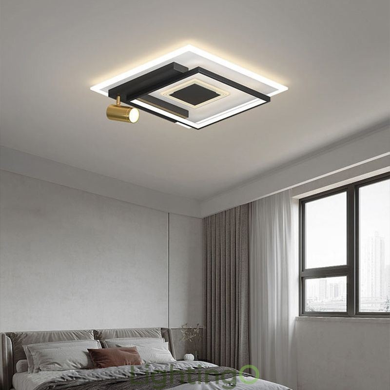 مصباح سقف هندسي من الأكريليك مثبت على الحائط