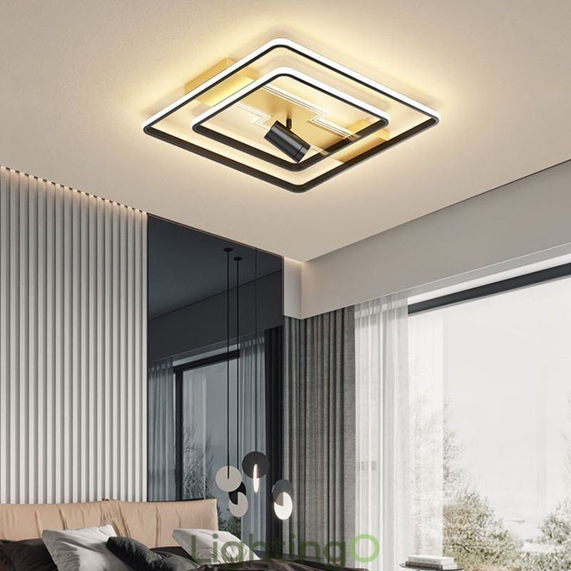 مصباح سقف هندسي من الأكريليك مثبت على الحائط