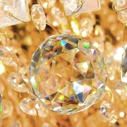 ثريا كريستالية مربعة أوروبية مدمجة